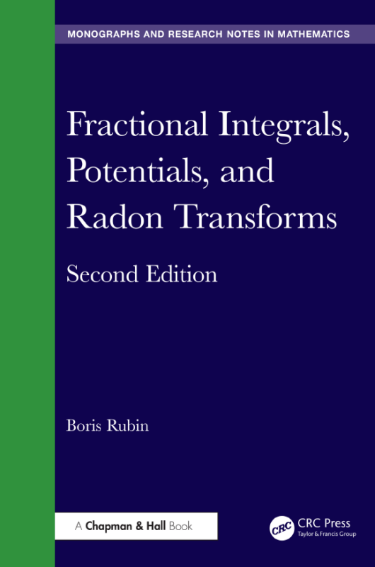 EBook For Fractional Integrals Potentials and Radon Transforms 2nd Edition