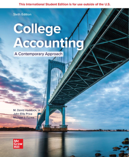 EBook For College Accounting 6th Edition By M. David Haddock, Jr.
